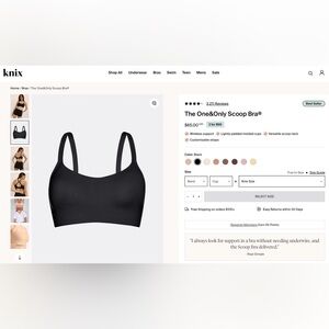 2 knix The One & Only Scoop Bras